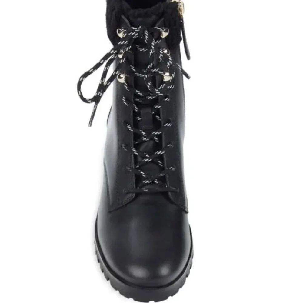 Kate Spade New York Rafferty Faux Fur Trim Combat Boots